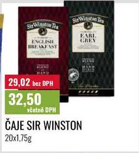 ČAJE SIR WINSTON 20x1,75g