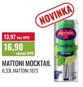 MATTONI MOCKTAIL 0,33l