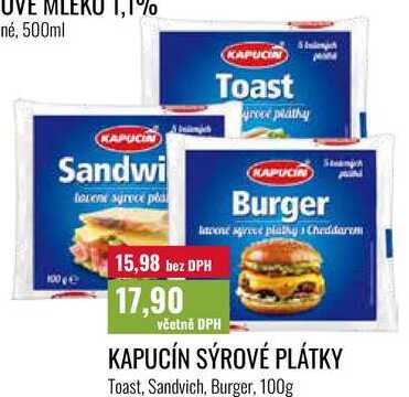 KAPUCÍN SÝROVÉ PLÁTKY 100g 