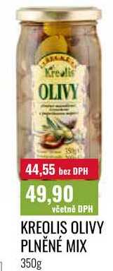 KREOLIS OLIVY PLNĚNÉ MIX 350g 