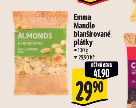  Emma Mandle blanšírované plátky 100 g  