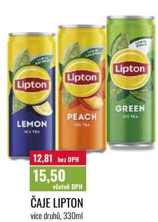 ČAJE LIPTON 330ml 