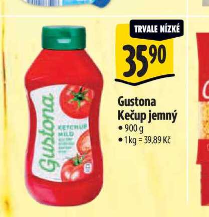   Gustona Kečup jemný  900 g  