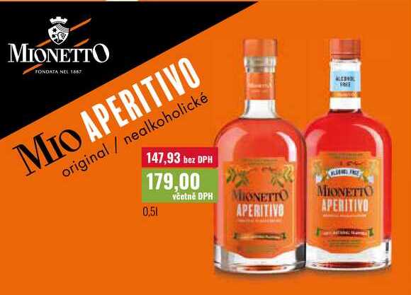 MIO APERITIVO original/nealkoholické 0,5l