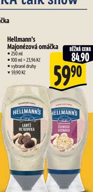   Hellmann's Majonézová omáčka 250 ml  