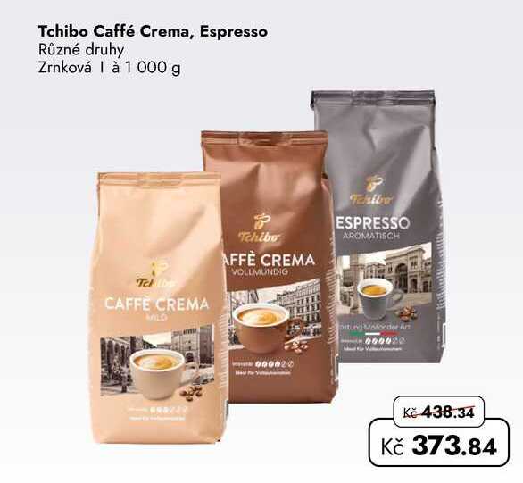 Tchibo Caffé Crema, Espresso Různé druhy Zrnková | à 1 000 g 
