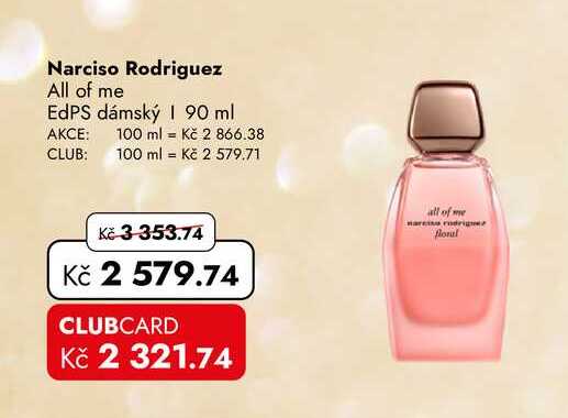 Narciso Rodriguez All of me EdPS dámský 90 ml 