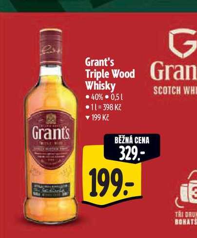   Grant's Triple Wood Gran Whisky 0,5 l