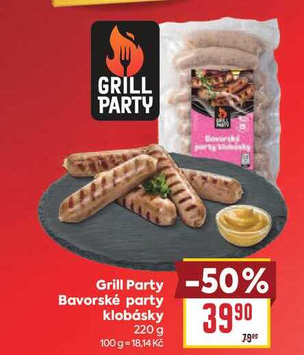 Grill Party Bavorské party klobásky 220 g