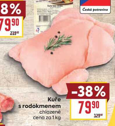 Kuře s rodokmenem chlazené cena za 1 kg 