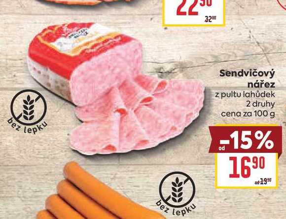 Sendvičový nářez z pultu lahůdek 100g