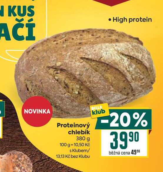 Proteinový chlebík 380 g