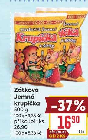 Zátkova Jemná krupička 500 g