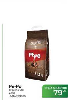 Pe-Po dřevěné uhli 2.5kg 