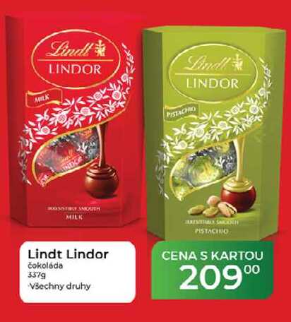 Lindt Lindor čokoláda 337 g