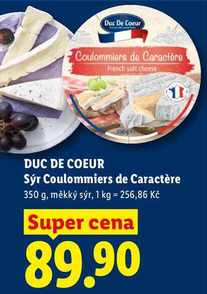 DUC DE COEUR Sýr Coulommiers de Caractère, 350 g