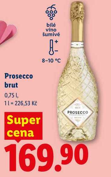 Prosecco brut, 0,75 l