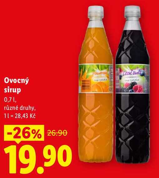Ovocný sirup, 0,7 l