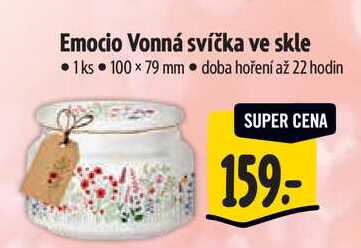 Emocio Vonná svíčka ve skle