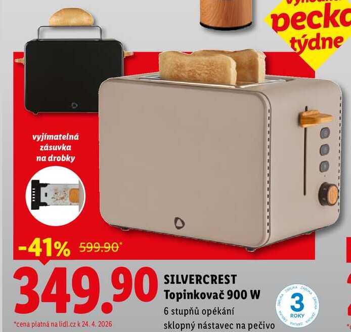 SILVERCREST Topinkovač 900 W 