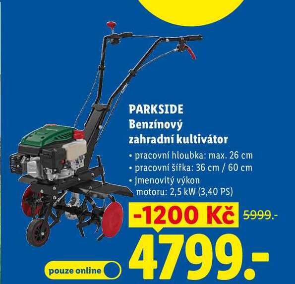 PARKSIDE Benzínový zahradní kultivátor 