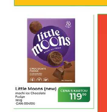 Little Moons (new) mochi ice Chocolate Fudge 180 g