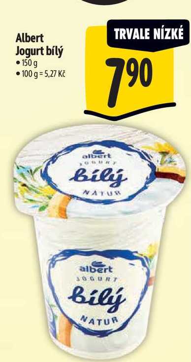 Albert Jogurt bílý, 150 g 