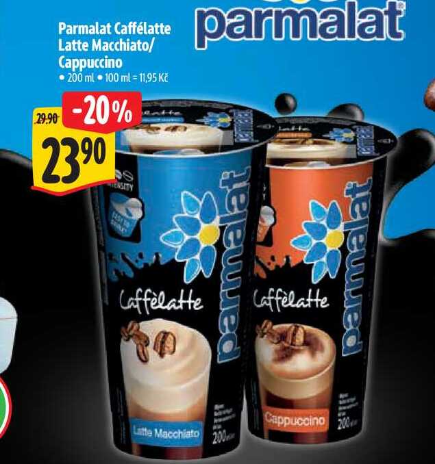 Parmalat Caffélatte Latte Macchiato/Cappuccino, 200 ml 
