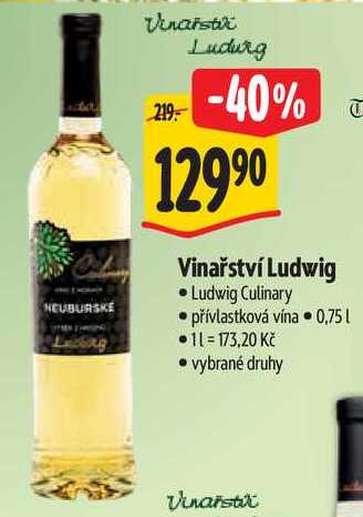 Vinařství Ludwig, 0,75 l 