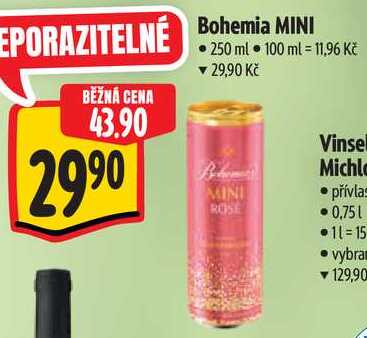 Bohemia MINI, 250 ml 