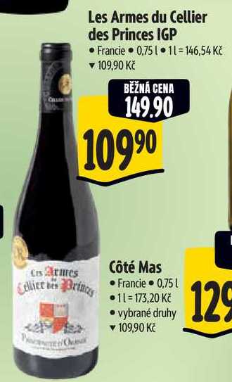Les Armes du Cellier des Princes IGP, 0,75 l