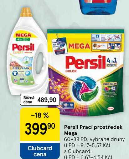 Persil Prací prostředek Mega, 60-88 PD, vybrané druhy 