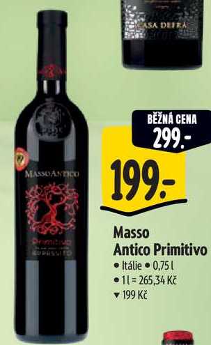Masso Antico Primitivo, 0,75 l