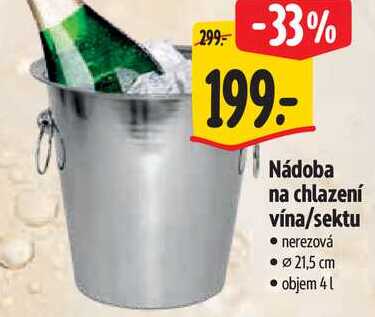 Nádoba na chlazení vína/sektu 
