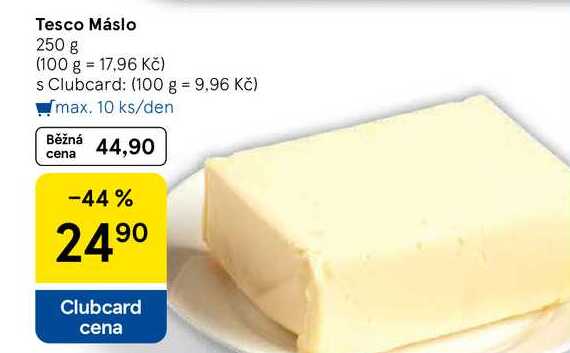 Tesco Máslo, 250 g  