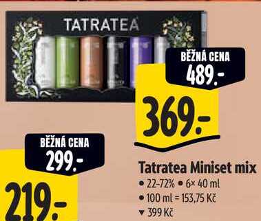 Tatratea Miniset mix, 6x 40 ml