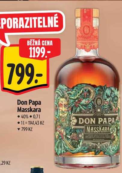 Don Papa Masskara, 0,7 l