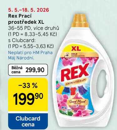 Rex Prací prostředek XL, 36-55 PD, více druhů  