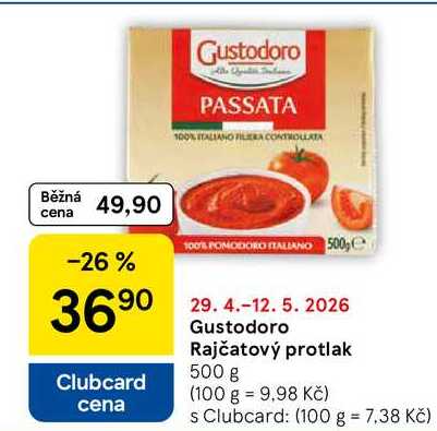 Gustodoro Rajčatový protlak, 500 g  