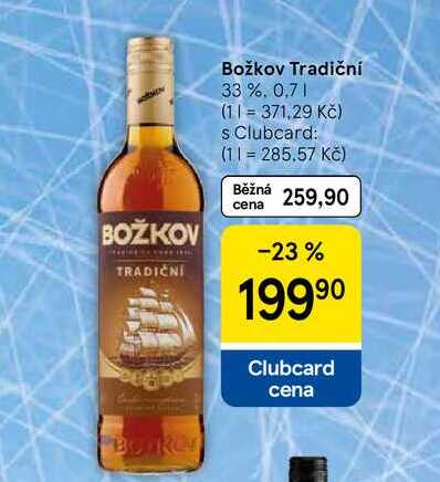Božkov Tradiční 33%, 0,7 l