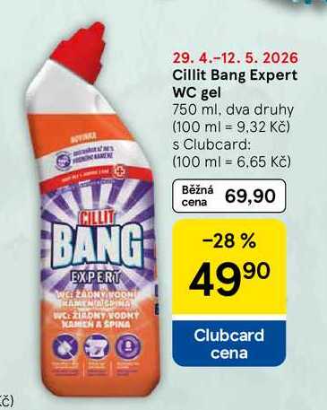 Cillit Bang Expert WC gel, 750 ml, dva druhy 