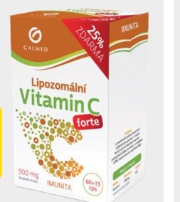 Vitamin C lipozomální forte 500 mg 60 + 15 kapslí