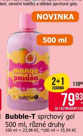 Bubble-T sprchový gel 500 ml, různé druhy 