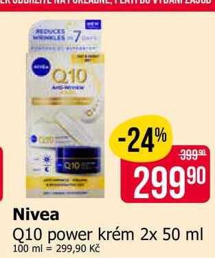 Nivea Q10 power krém 2x 50 ml 
