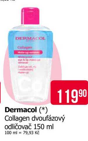 Dermacol Collagen dvoufázový odličovač 150 ml 