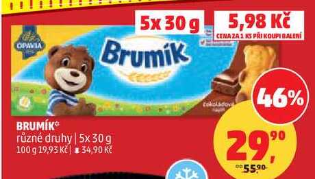 BRUMÍK různé druhy, 5x 30 g