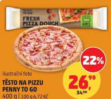 TĚSTO NA PIZZU PENNY TO GO, 400 g 