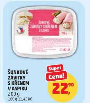 ŠUNKOVÉ ZÁVITKY S KŘENEM VASPIKU, 200 g 