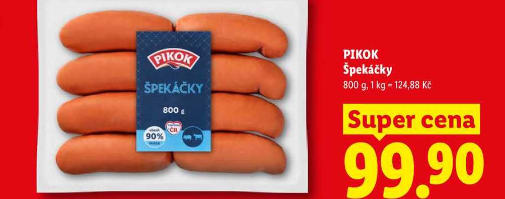 PIKOK Špekáčky, 800 g