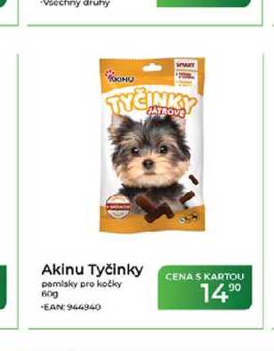 Akinu Tyčinky pamlsky pro kočky 600 g
